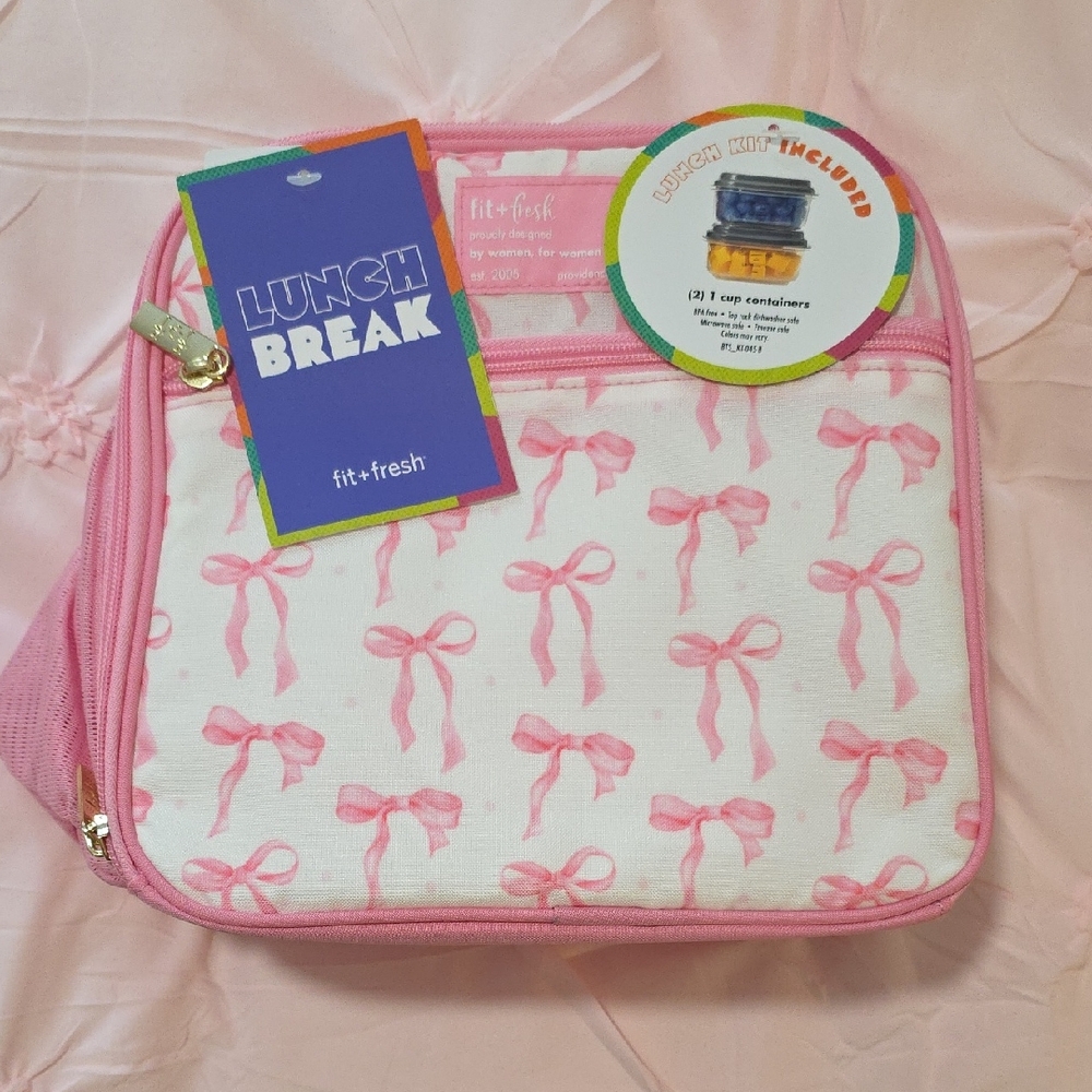 Pink Bow Tote Bag